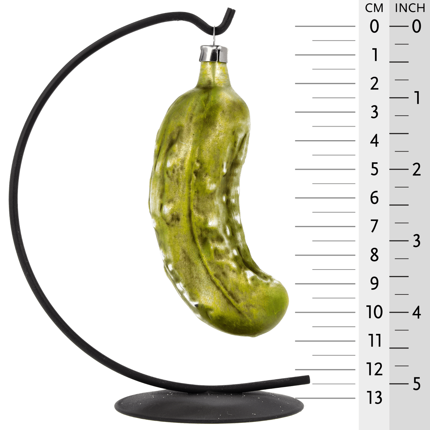 MAROLIN® - Glass ornament "Large pickle on Star Bow"