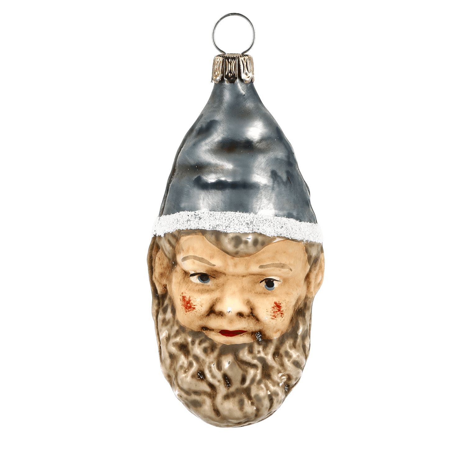 MAROLIN® - Glass ornament "Dwarf with blue cap"