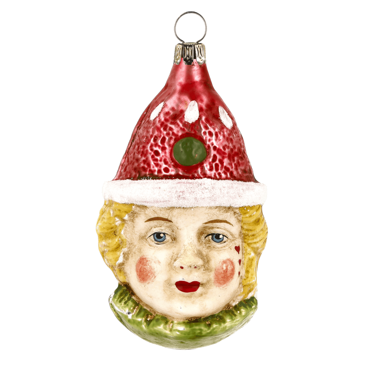 MAROLIN® - Glass ornament "Clown with red hat"