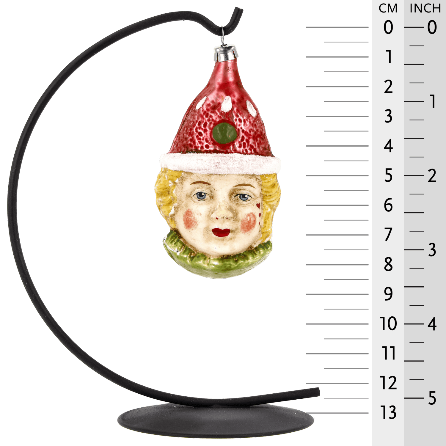MAROLIN® - Glass ornament "Clown with red hat"