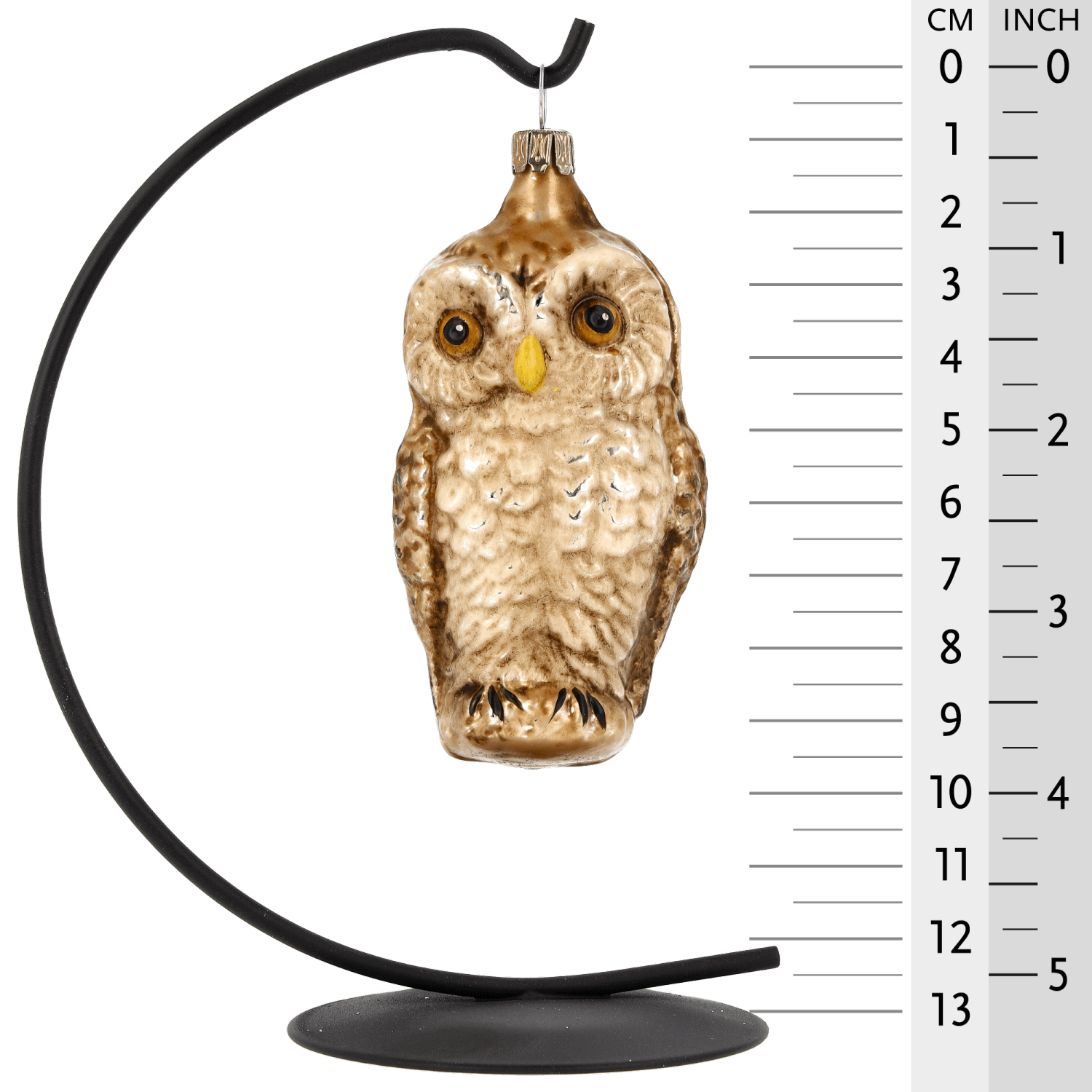 MAROLIN® - Glass ornament "Owl" hanging on a star bow