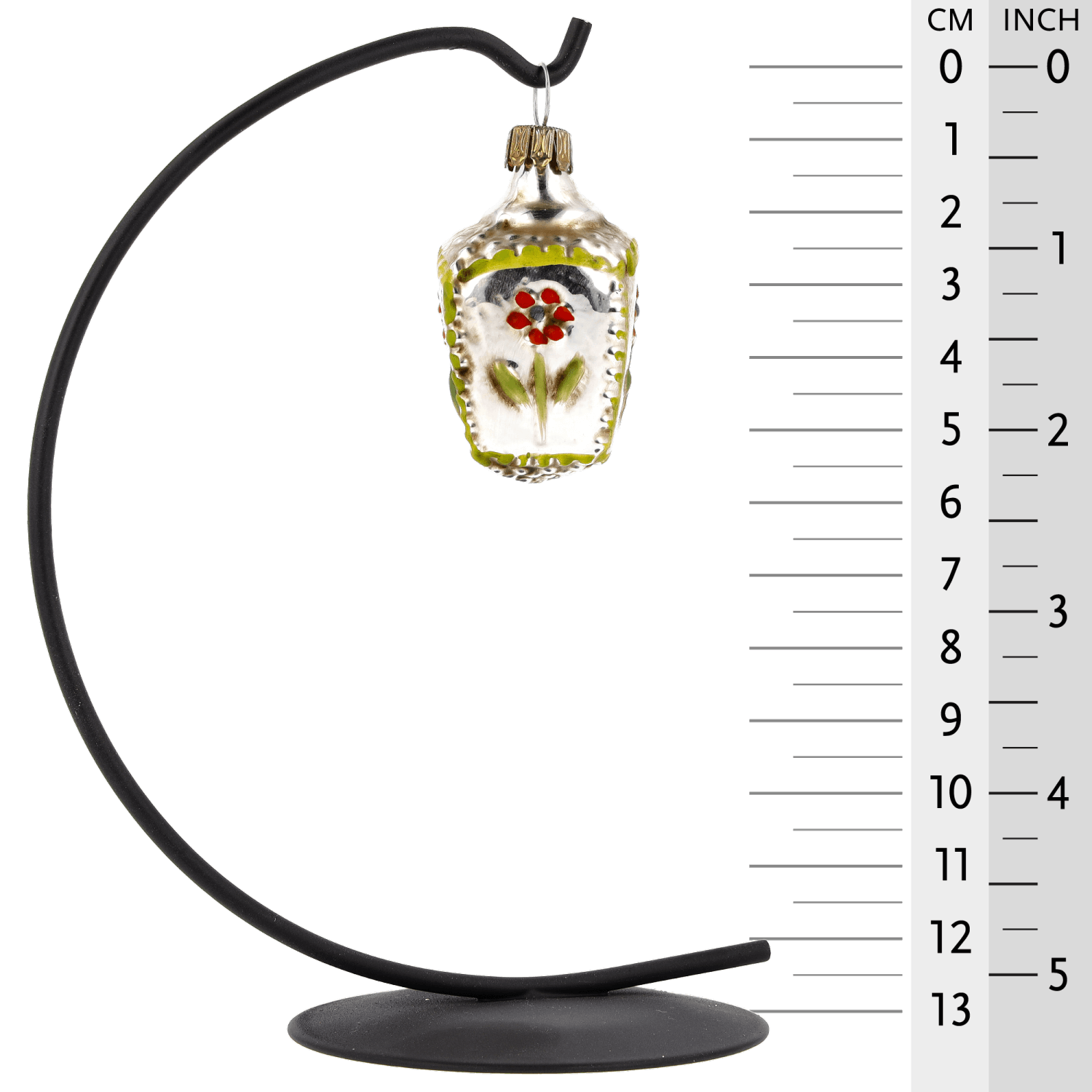 MAROLIN® - Miniature glass ornament "Basket with flowers"