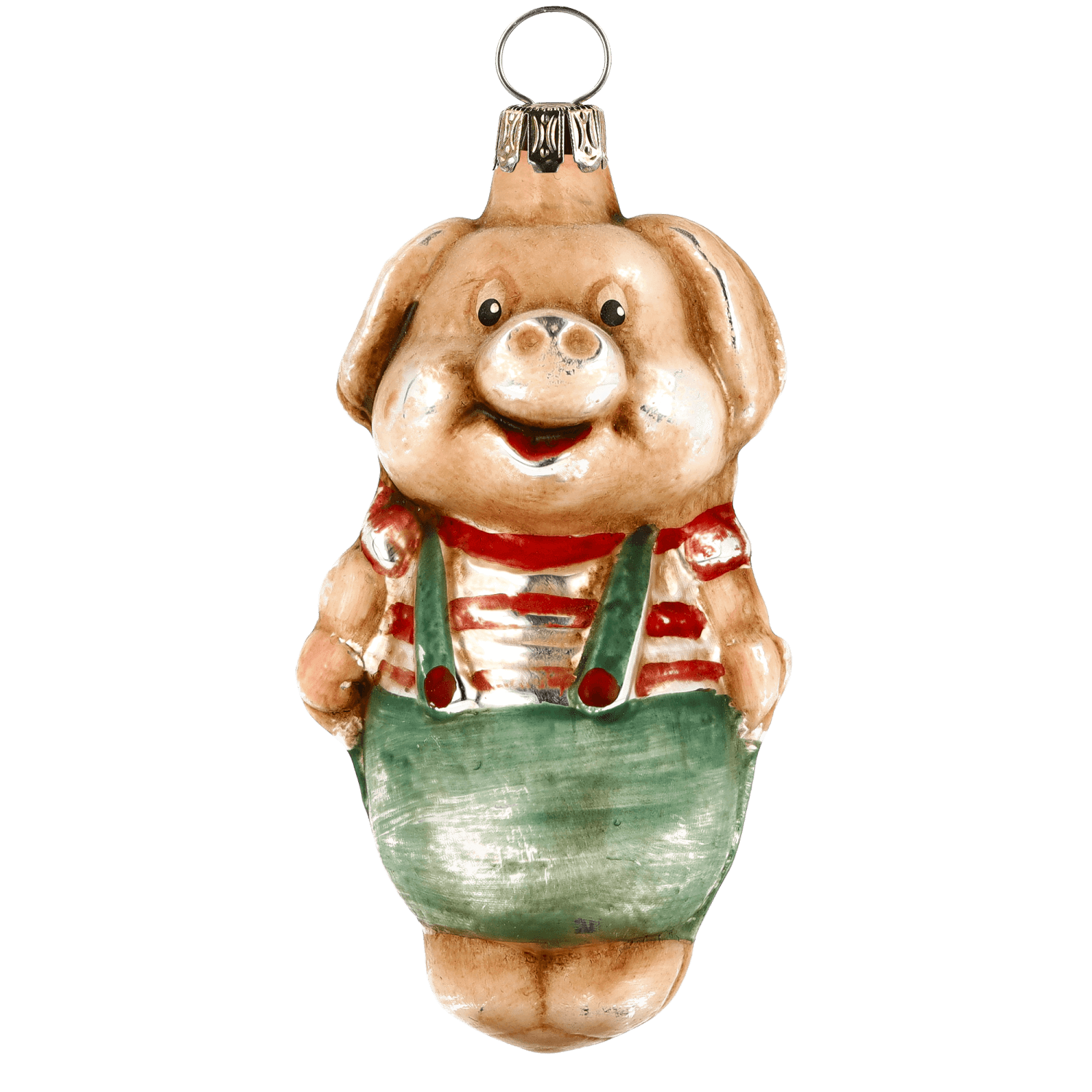 MAROLIN® - Glass ornament "Pig with pants"