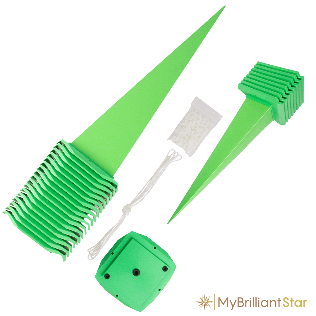 parts for Original Herrnhut plastic star, green, ~ 130 cm / 51 inch ø