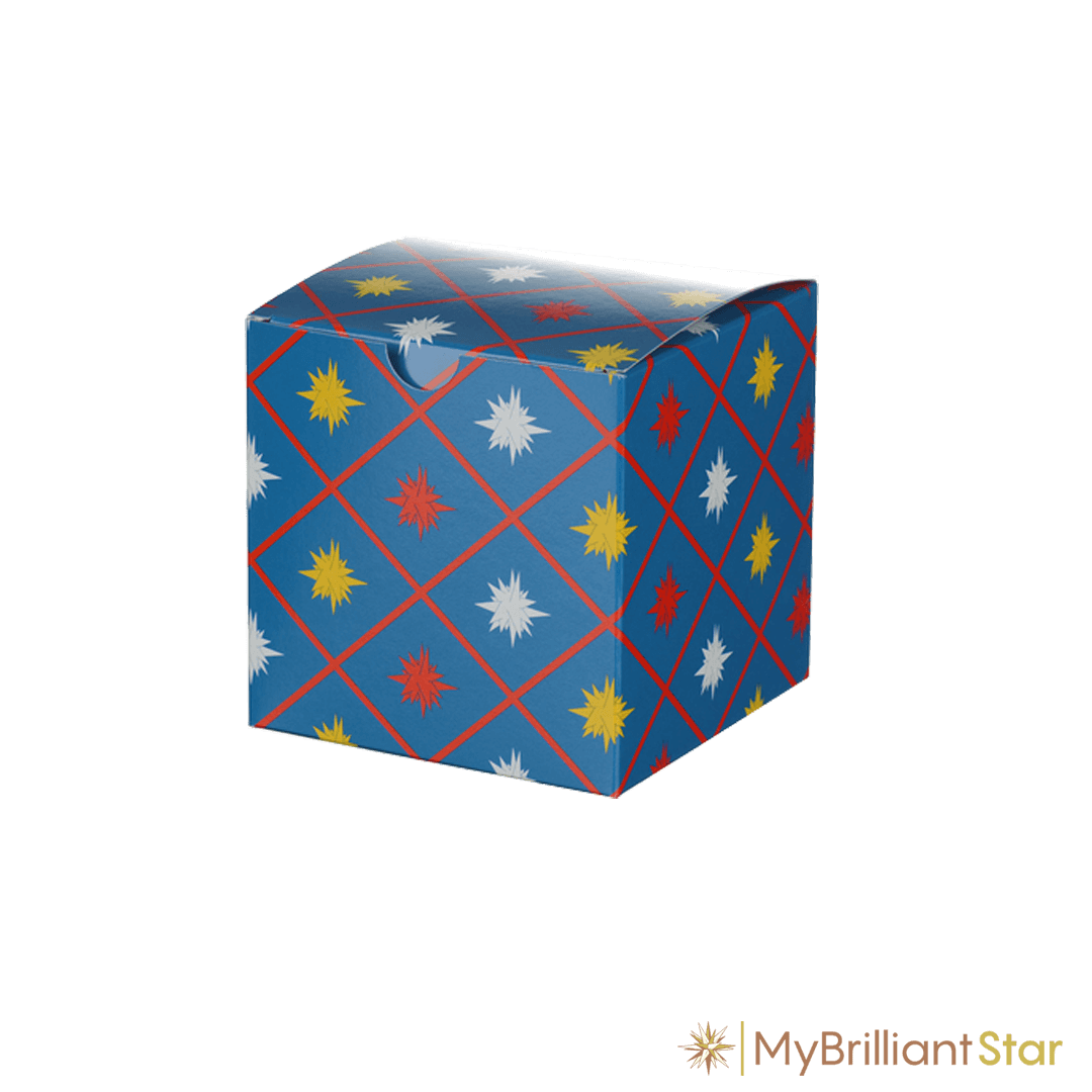 Box for Original Herrnhut plastic star, white / red, ~ 13 cm / 5 inch ø