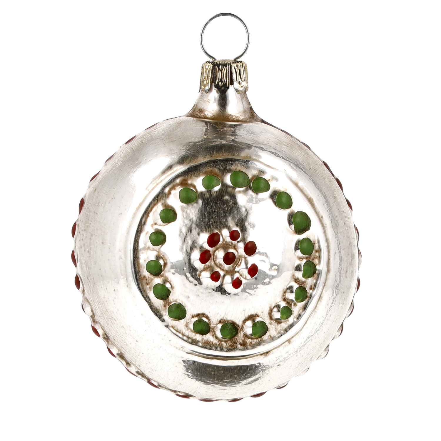 Christmas Ornament "Blackberry with Leaves" from behind