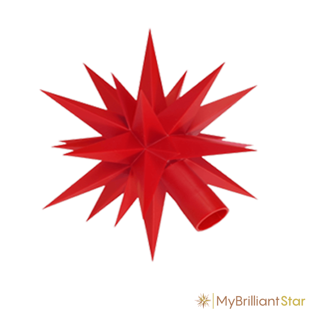 Star of Original Herrnhut plastic star chain, red