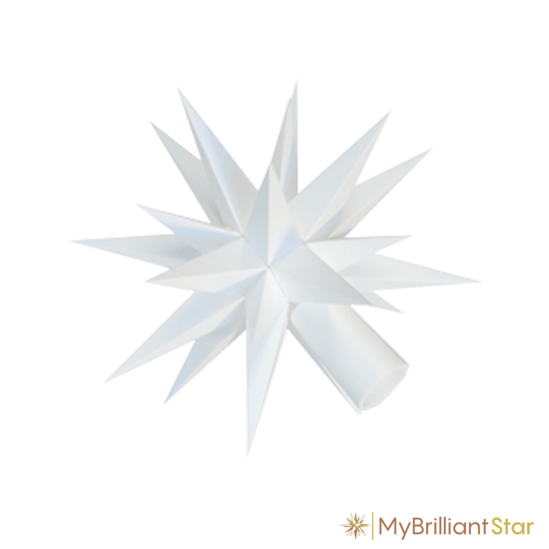 Star of Original Herrnhut plastic star chain, white, ~ 12 m / 470 inch length