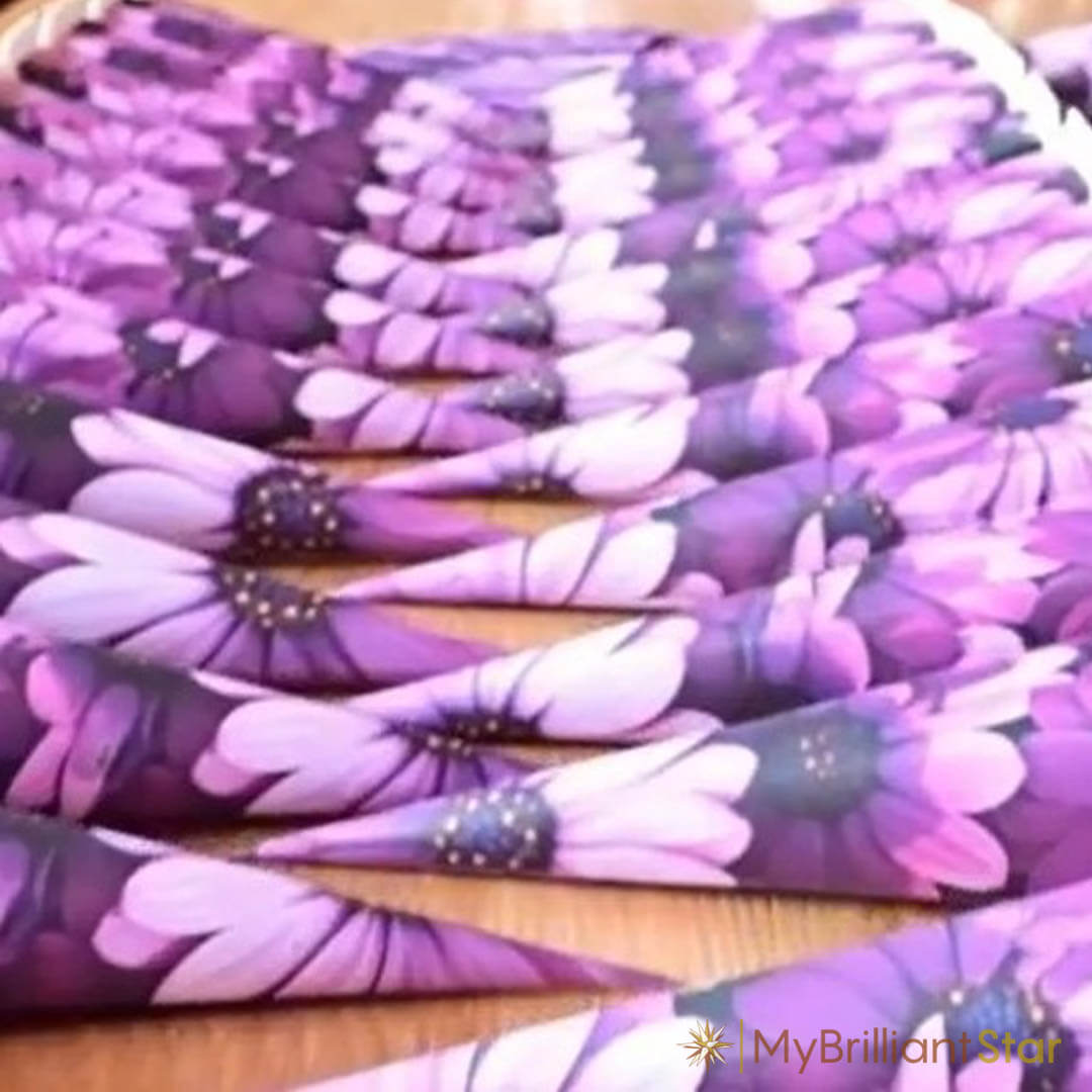 Original Herrnhut paper star, "NATURE Edition Kapmargarite", ~ 60 cm / 24 inch ø