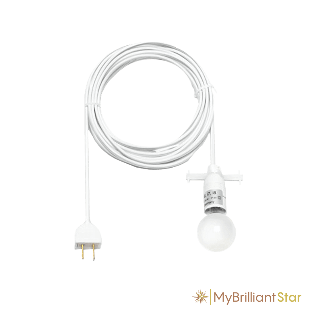Cable for Original Herrnhut paper star, white, ~ 60 cm / 24 inch ø