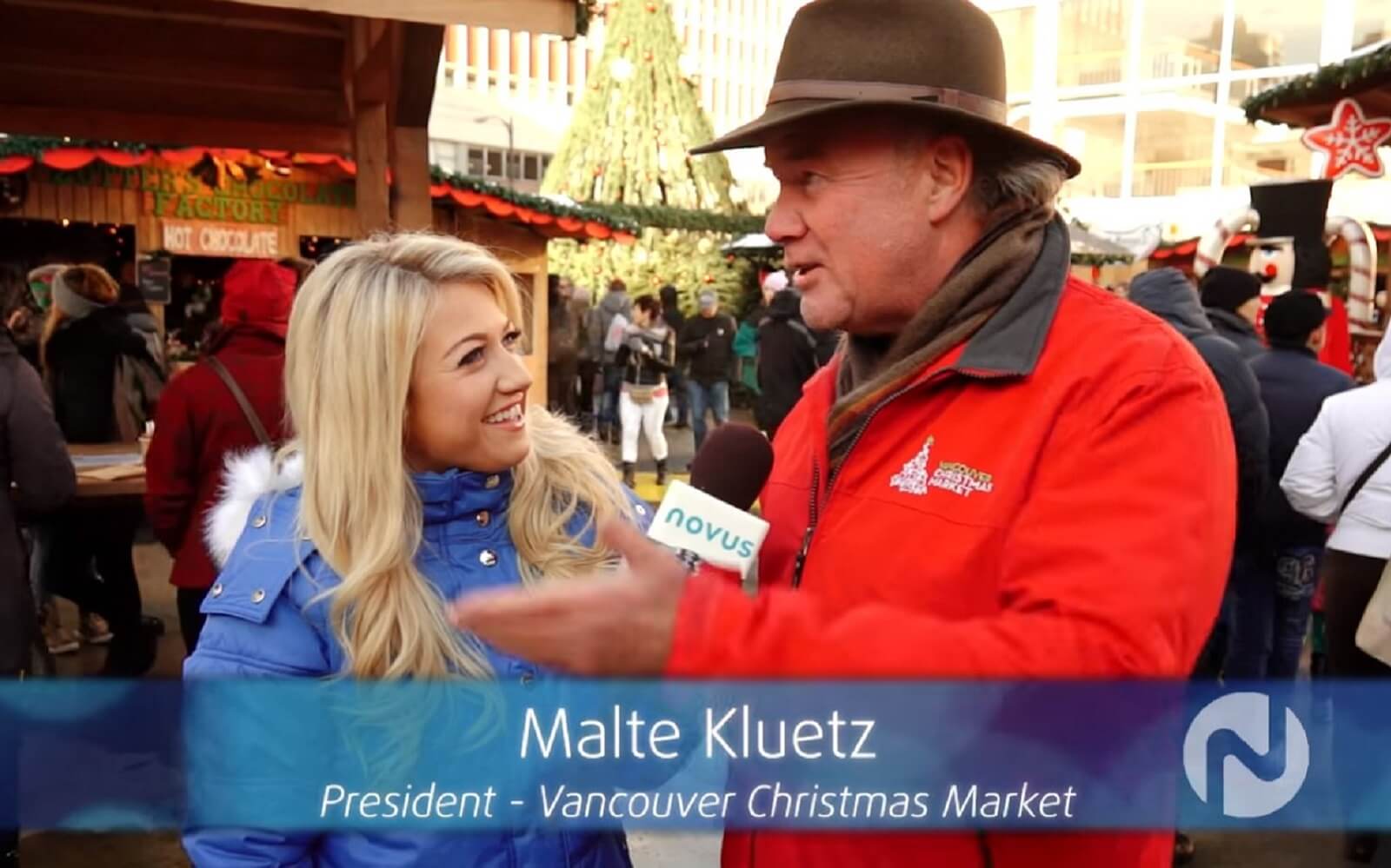 Novus TV at Vancouver Christmas Market