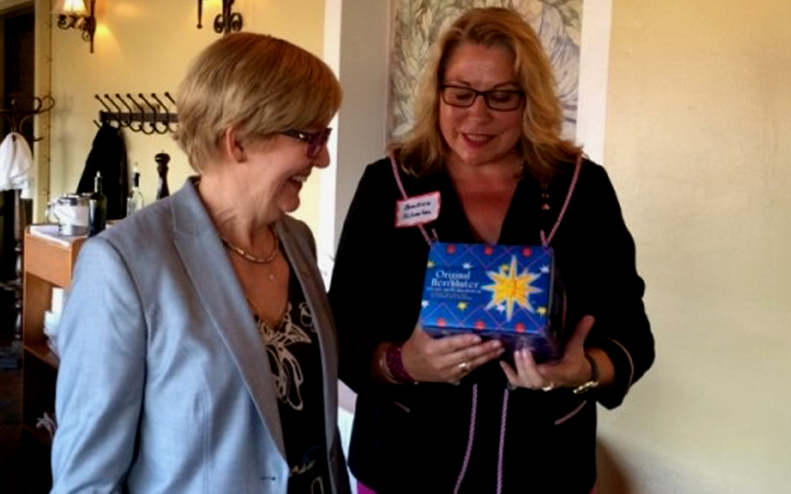 Suzanne Anton with Herrnhut Star