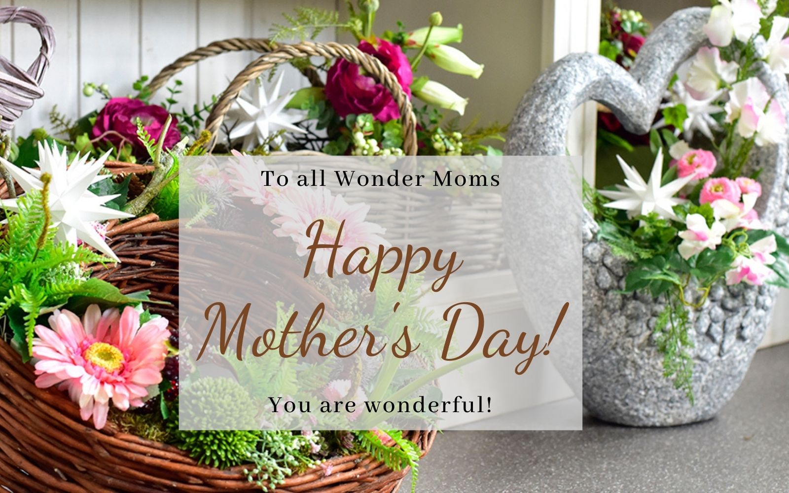 HAPPY MOTHER'S DAY TO ALL WONDER MOMS