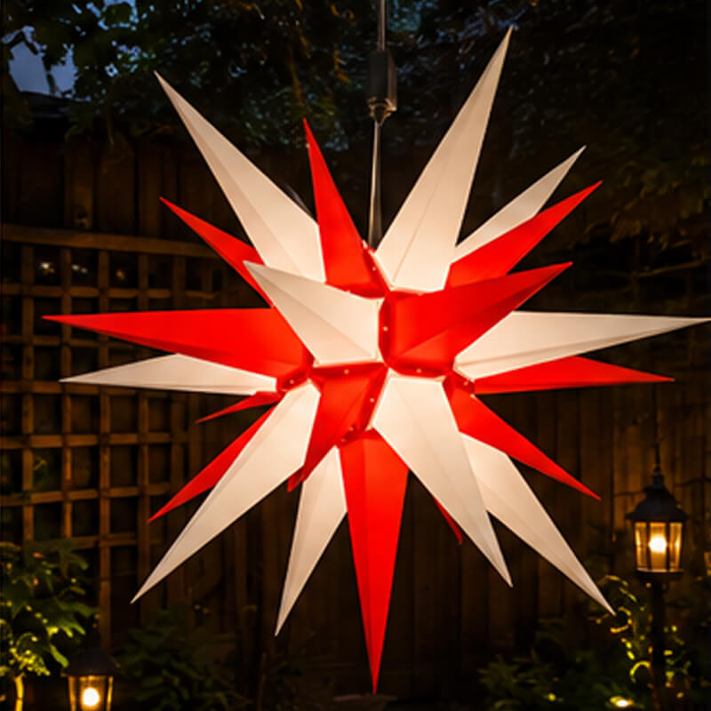 Herrnhut Star 130cm lit up in white-red