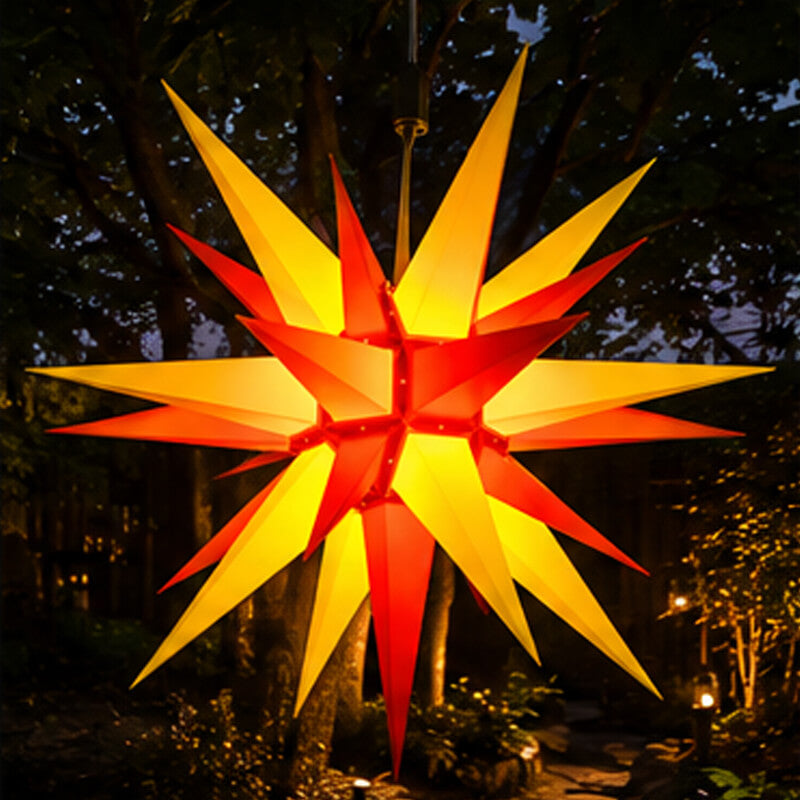 Herrnhut Star 130cm lit up in yellow-red