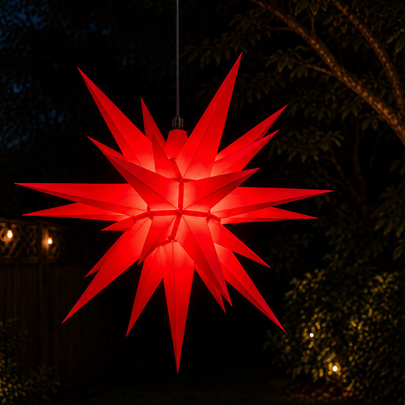 Herrnhut Star 70cm lit up in red