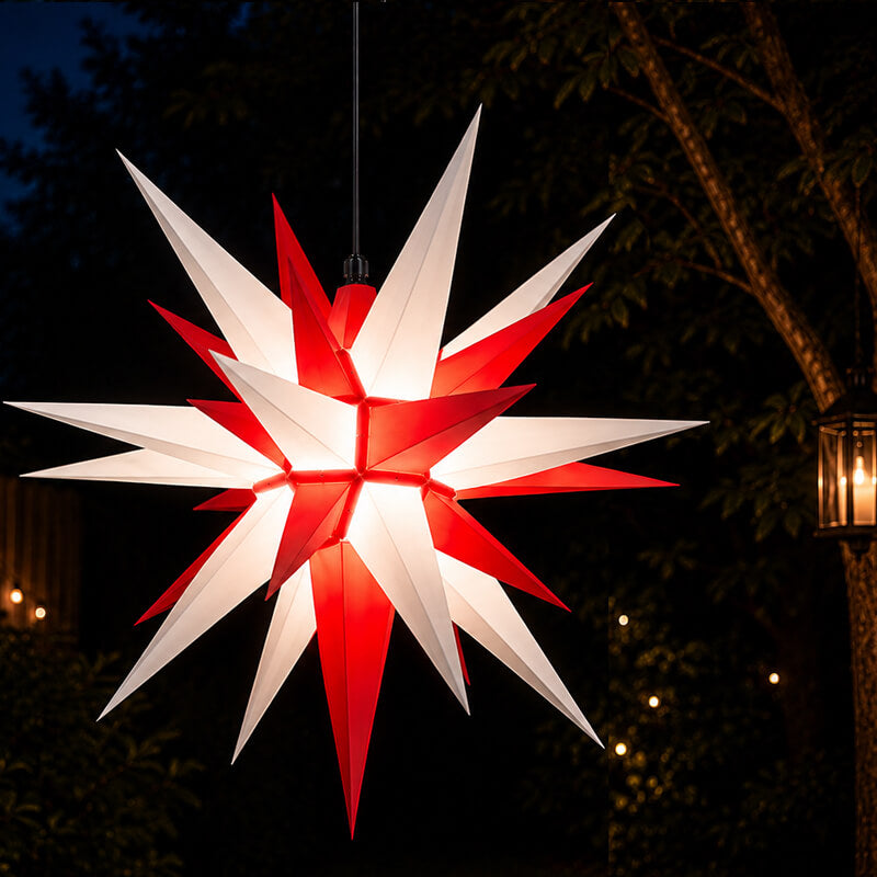Herrnhut Star 70cm lit up in white-red