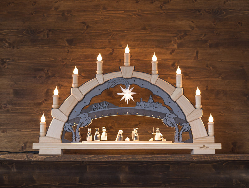 Herrnhut Schwibbogen - incl. MINISTAR ~ 8 cm / 3 inch ø 2024