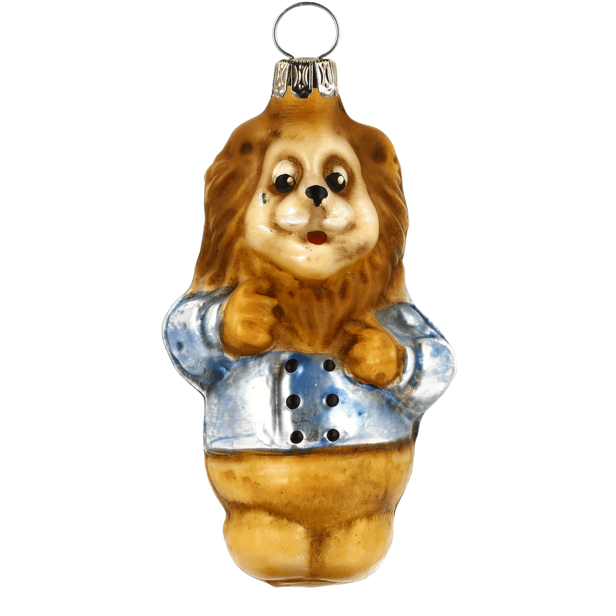 MAROLIN® - Glass ornament &quot;Lion with jacket&quot;
