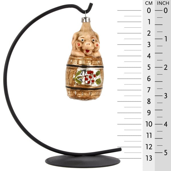 Pig in Barrel Ornament