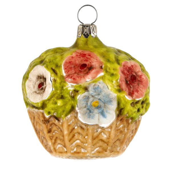 MAROLIN® - Glass ornament "Big Flower Basket"