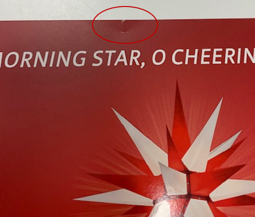 Writing &quot;The Herrnhut star and its history&quot; (Pocket Book) 10% off due to spot on cover