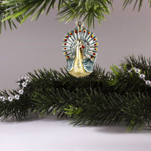 peacock Christmas ornament

