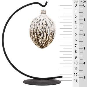 MAROLIN® - Glass ornament "Glittered Walnut"