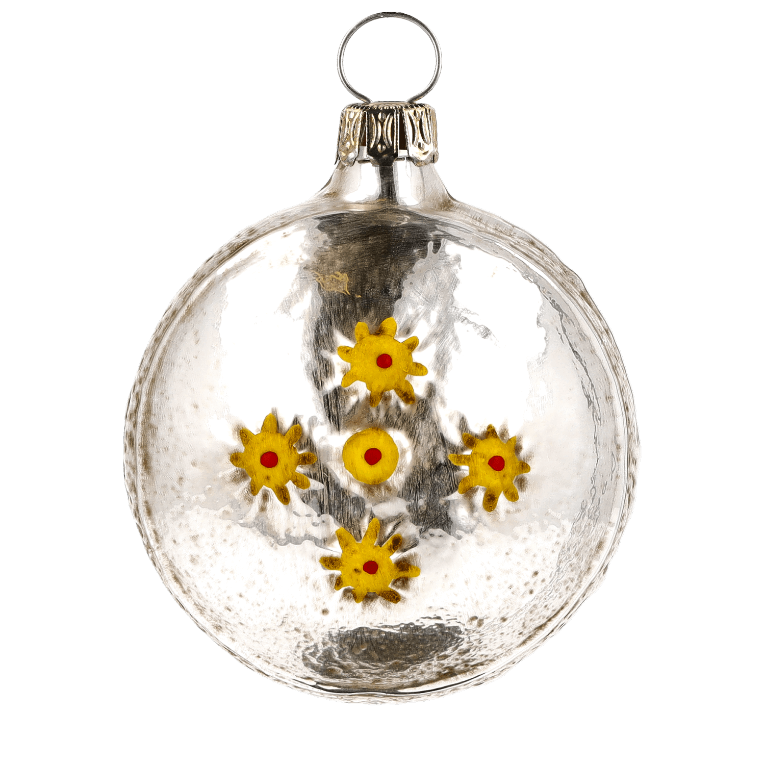 MAROLIN® - Glass ornament "Ball with tree and stars"