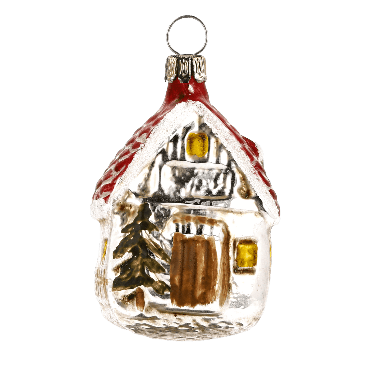 MAROLIN® - Glass ornament "Forest house"