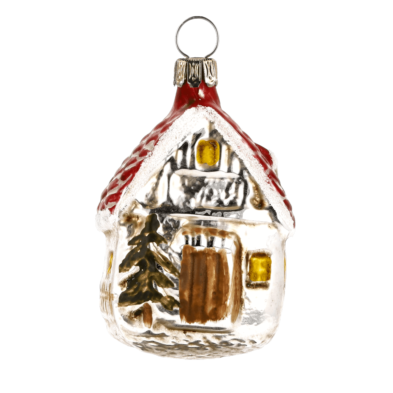 MAROLIN® - Glass ornament "Forest house"