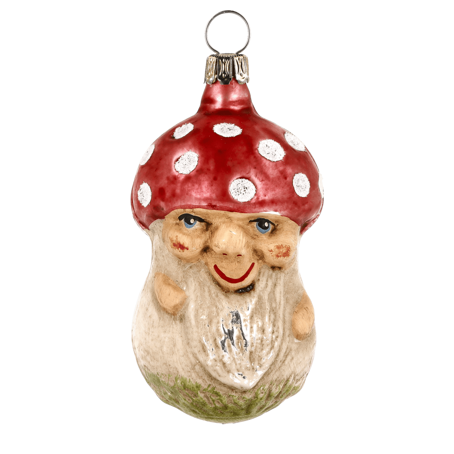 MAROLIN® - Glass ornament "Mushroom with face"