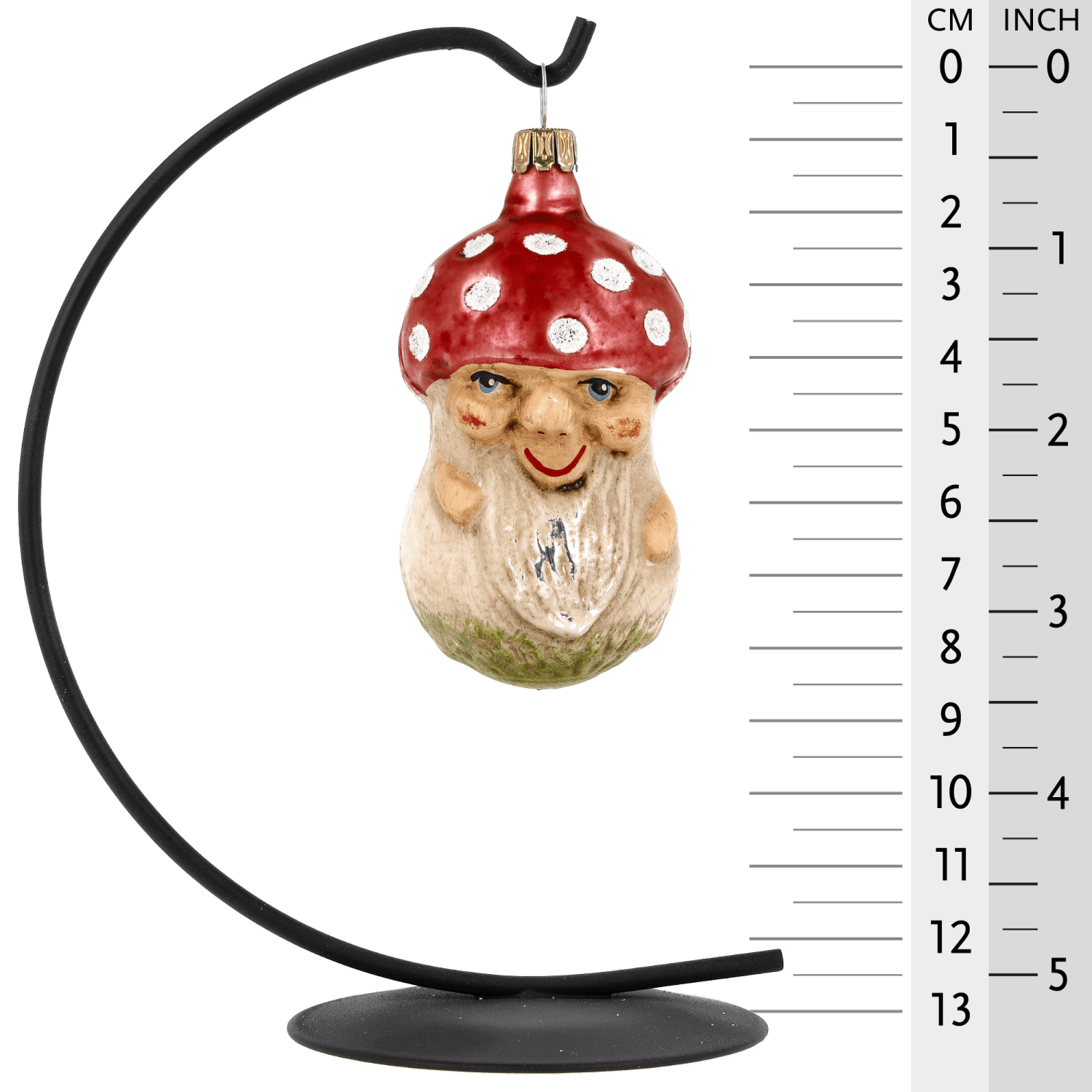 MAROLIN® - Glass ornament "Mushroom with face"