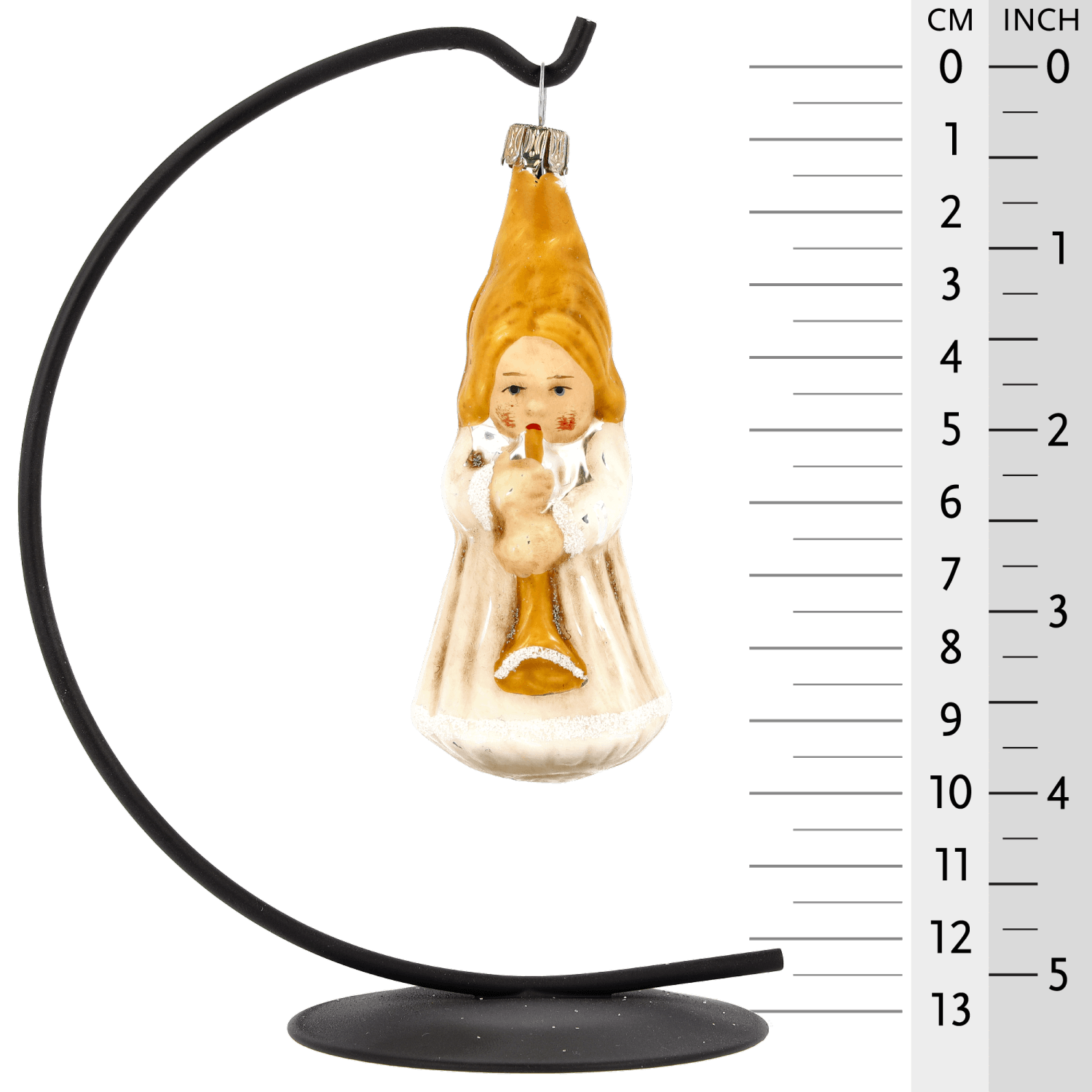 MAROLIN® - Glass ornament "Trumpeting angel"