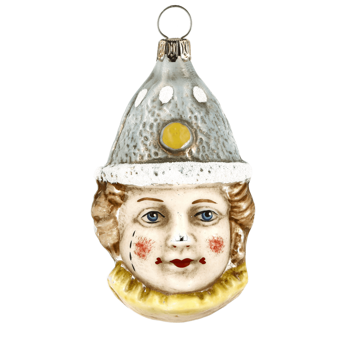 MAROLIN® - Glass ornament &quot;Clown with blue hat&quot;