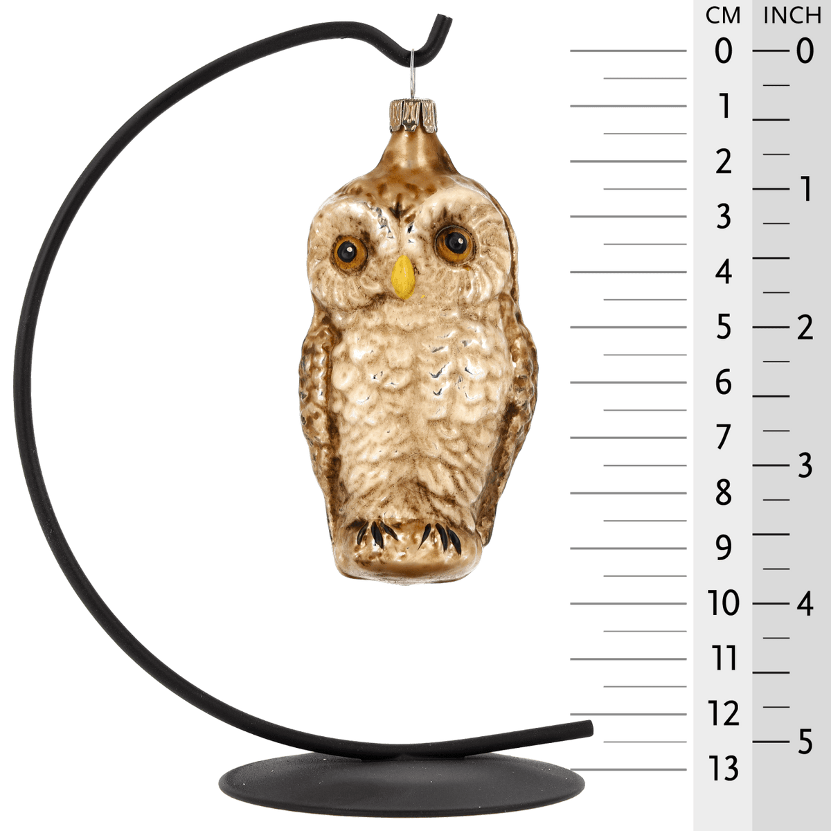 MAROLIN® - Glass ornament &quot;Owl&quot; hanging on a star bow