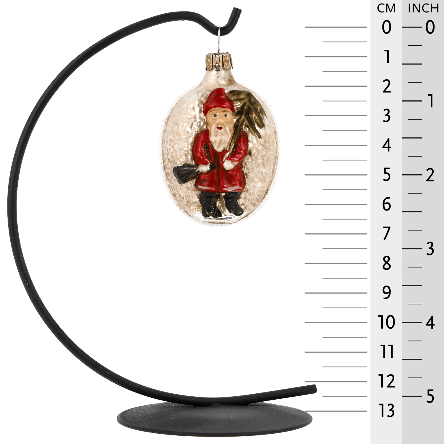 MAROLIN® - Glass ornament "Nicholas" hanging on star bow