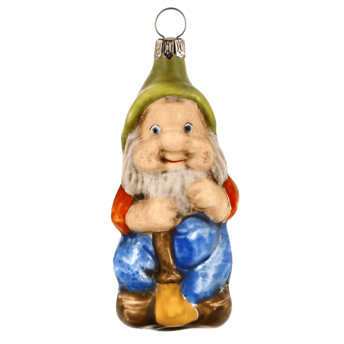 MAROLIN® - Glass ornament &quot;Dwarf with broom&quot;