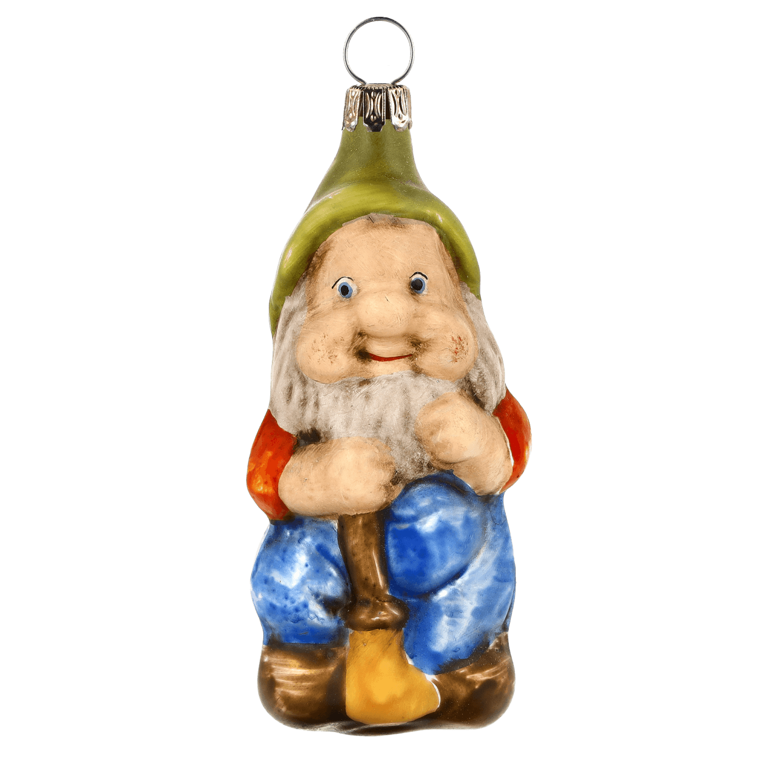 MAROLIN® - Glass ornament "Dwarf with broom"