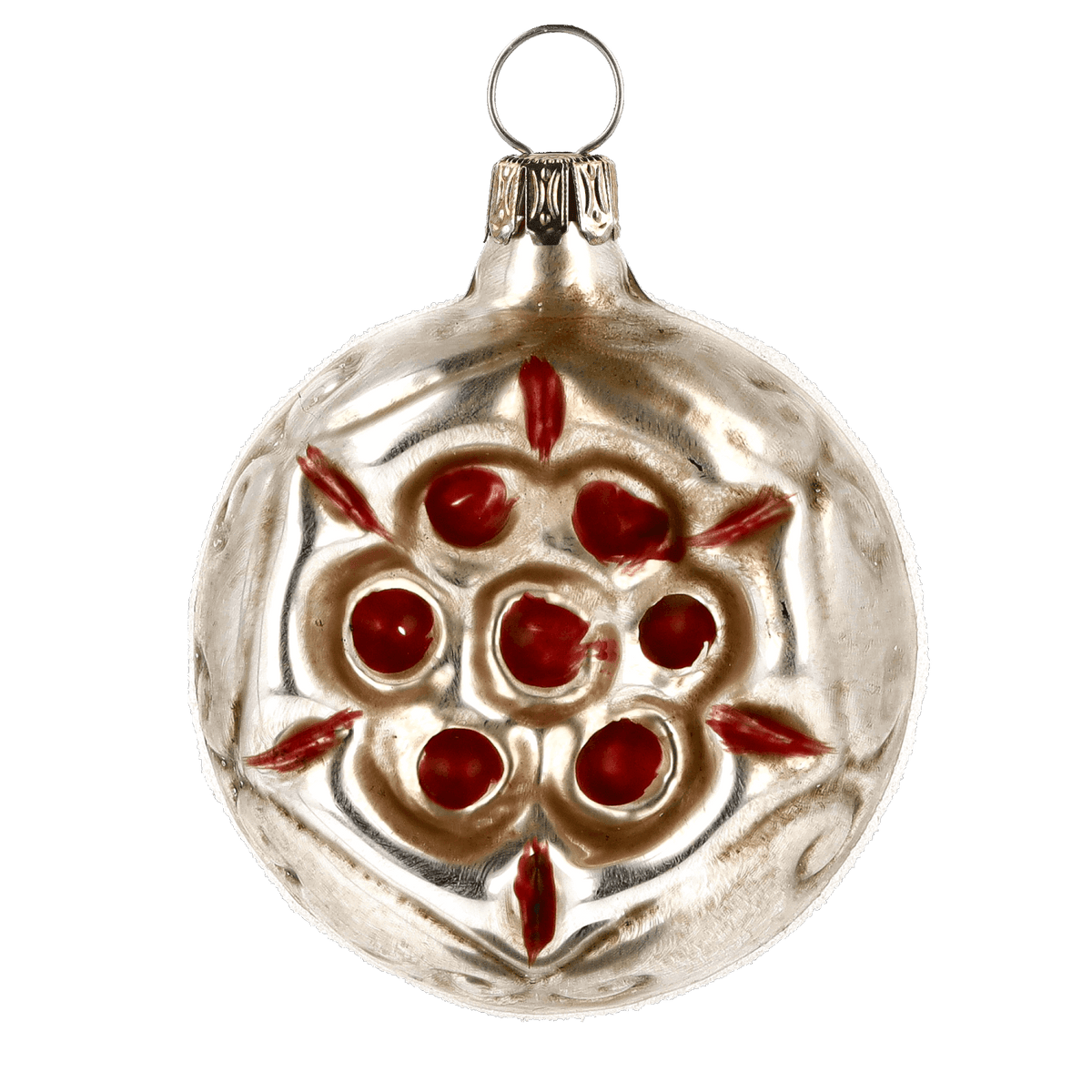MAROLIN® - Glass ornament &quot;Red Flower&quot;