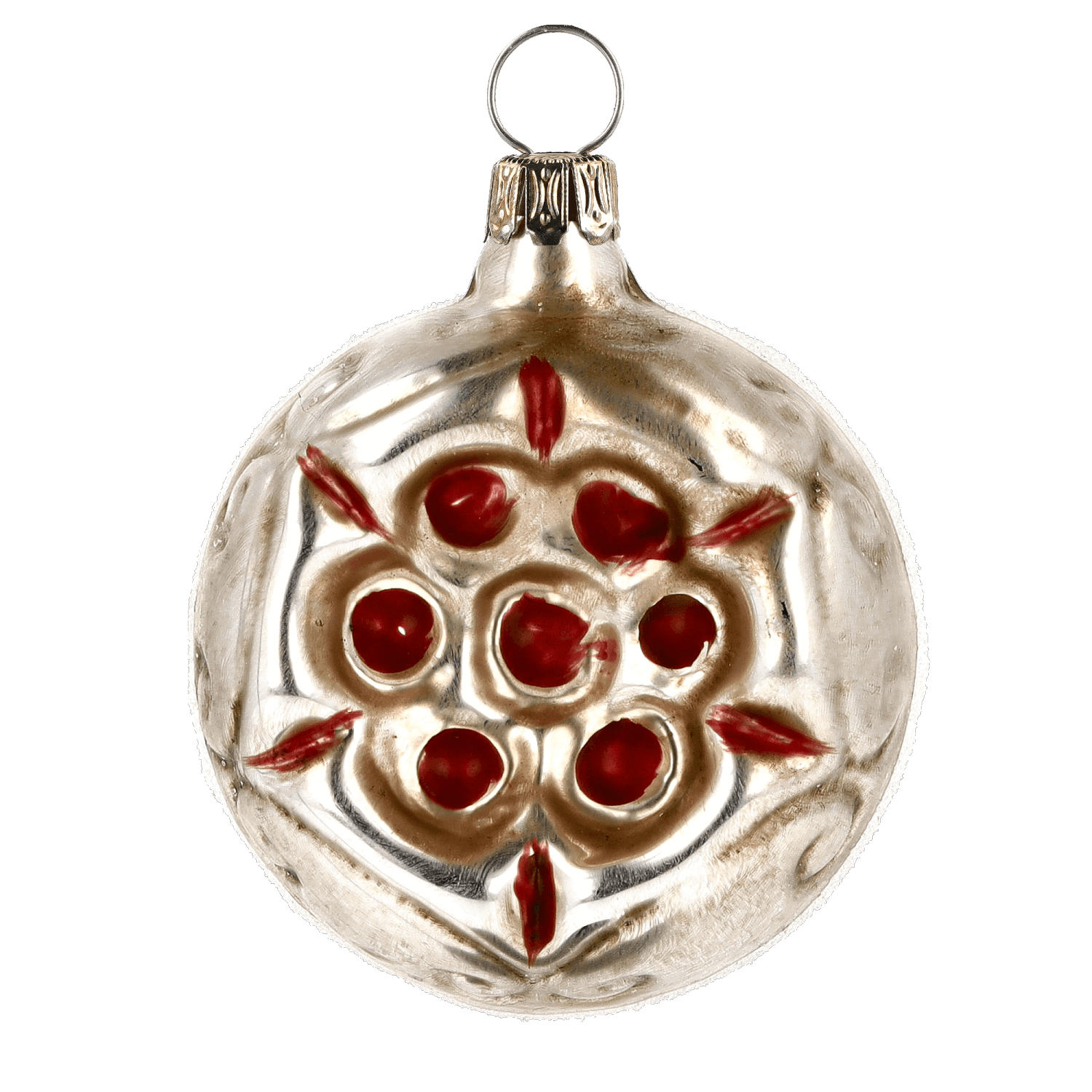 MAROLIN® - Glass ornament "Red Flower"