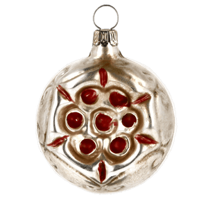 MAROLIN® - Glass ornament "Red Flower"
