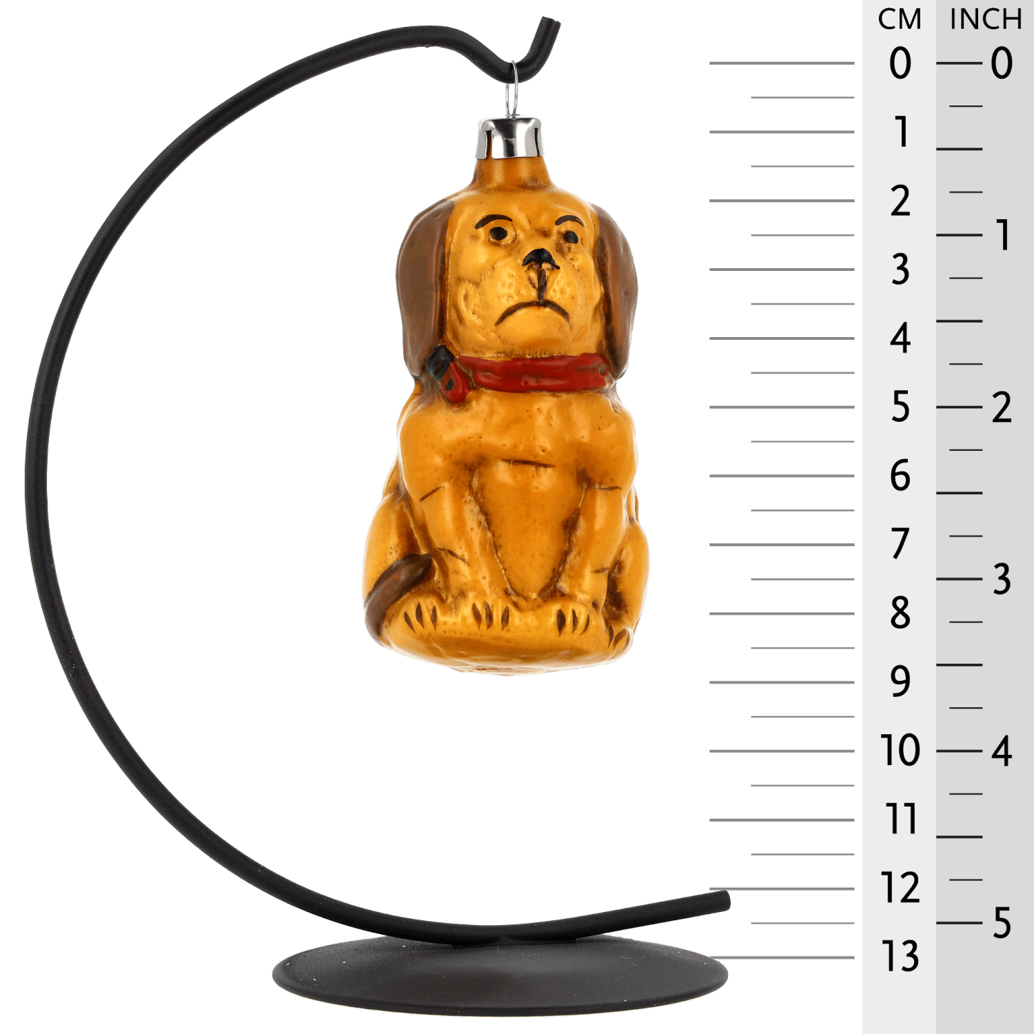 MAROLIN® - Glass ornament "Dog" on star bow