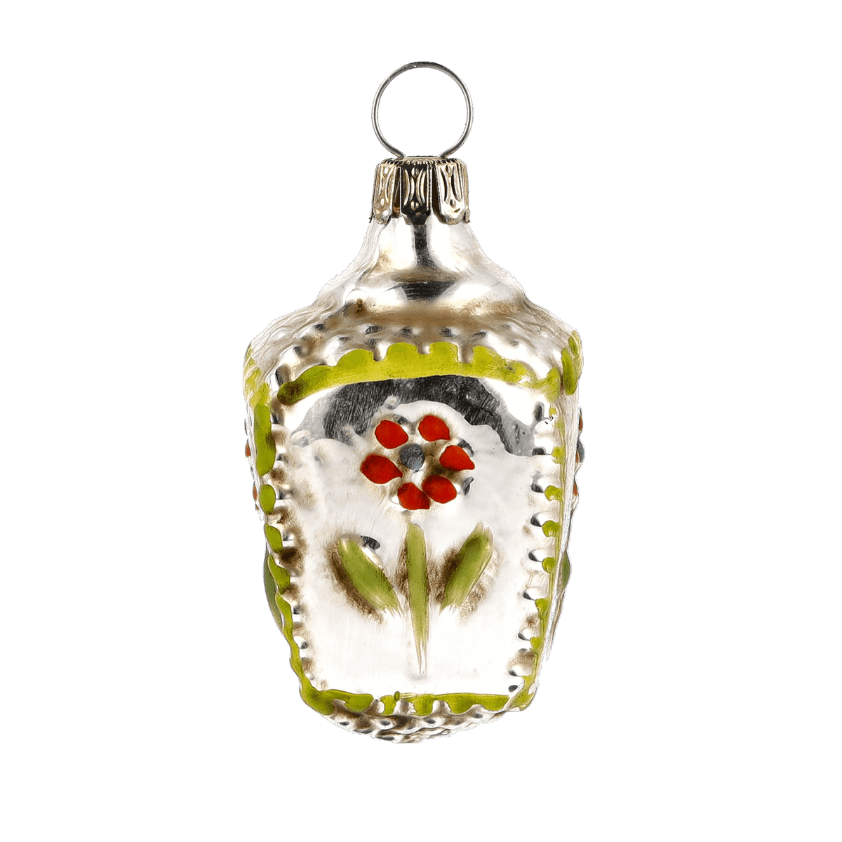 MAROLIN® - Miniature glass ornament &quot;Basket with flowers&quot;
