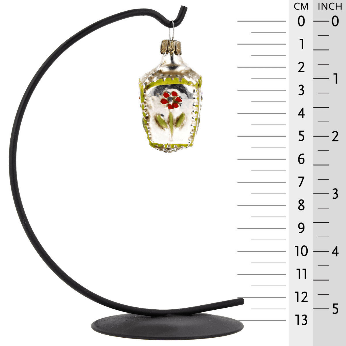 MAROLIN® - Miniature glass ornament &quot;Basket with flowers&quot;