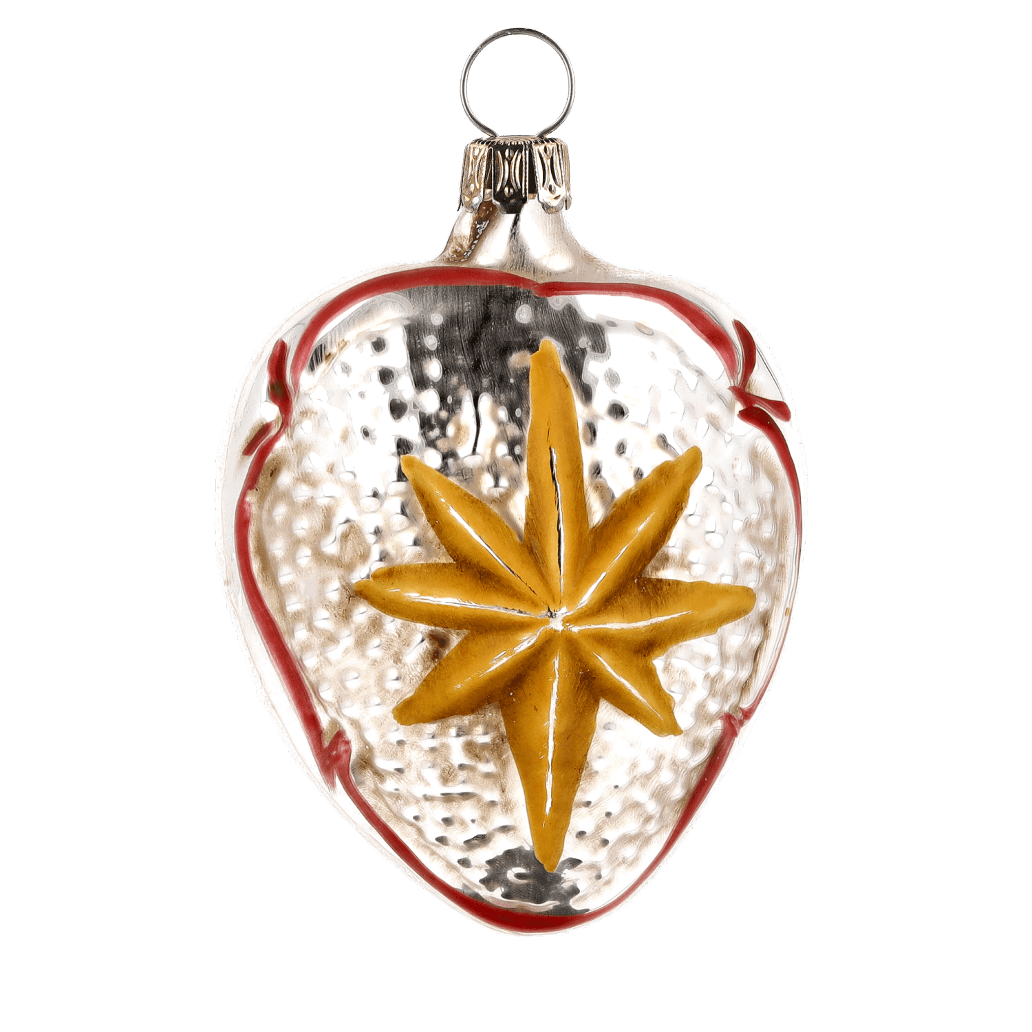 MAROLIN® - Glass ornament "Heart with snowdrop"
