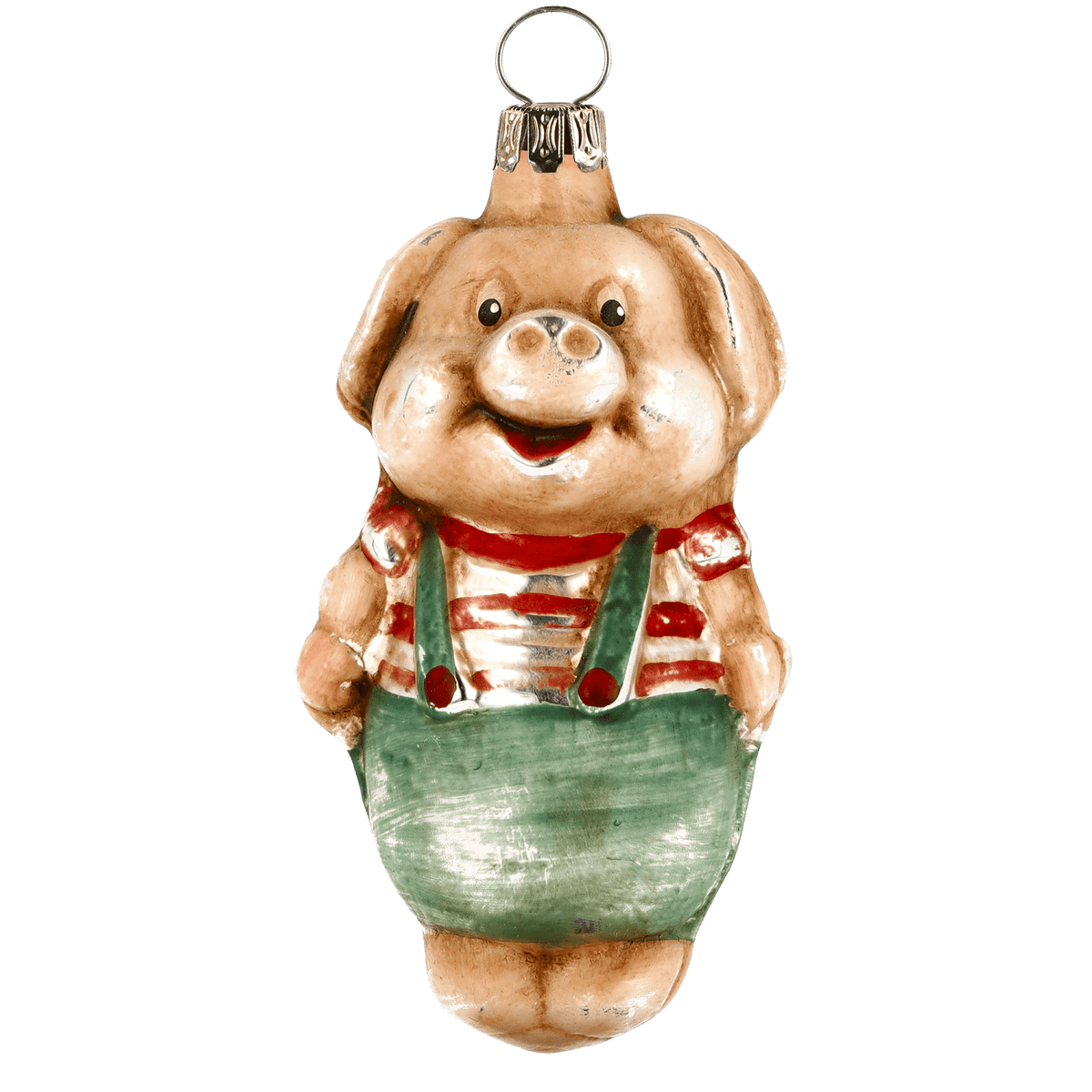 MAROLIN® - Glass ornament &quot;Pig with pants&quot;