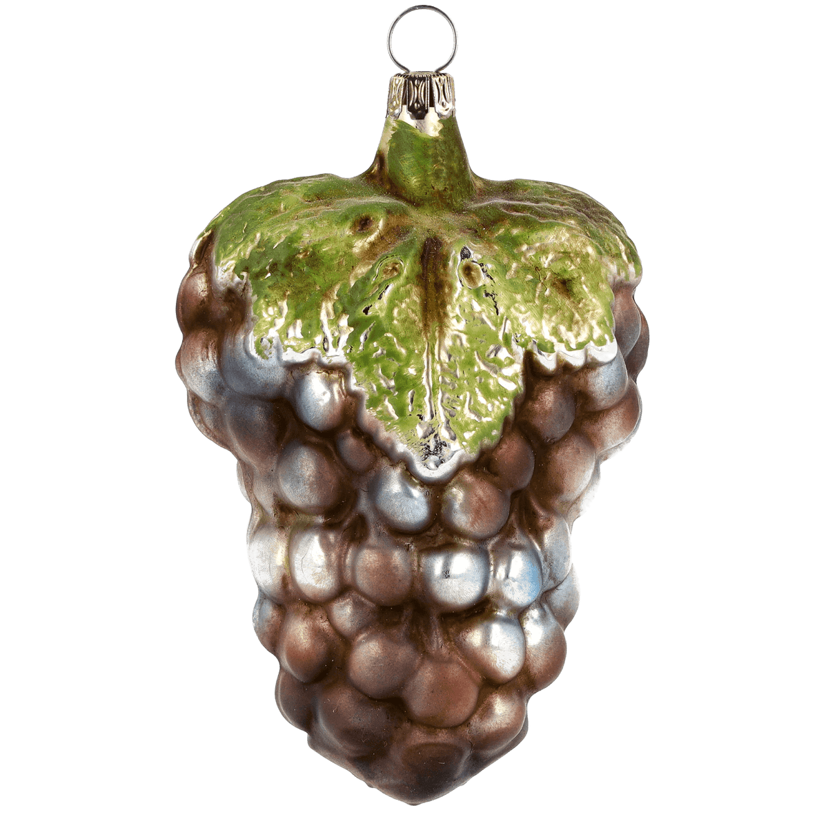 MAROLIN® - Glass ornament &quot;Large grape with leaf&quot;