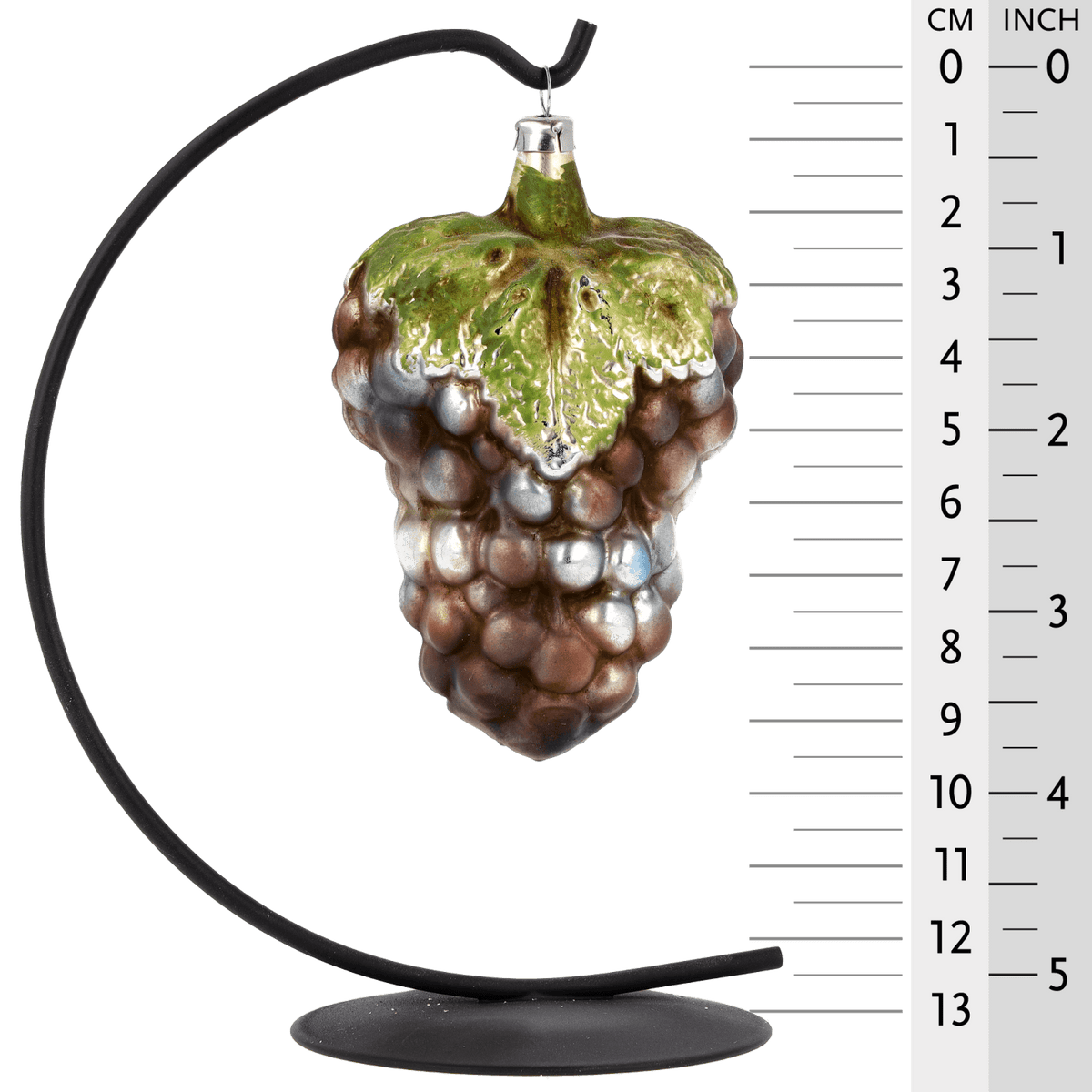 MAROLIN® - Glass ornament &quot;Large grape with leaf&quot;