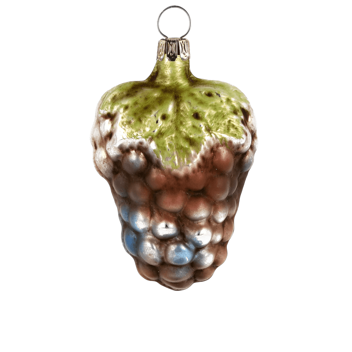 MAROLIN® - Glass ornament &quot;Small grape with leaf&quot;